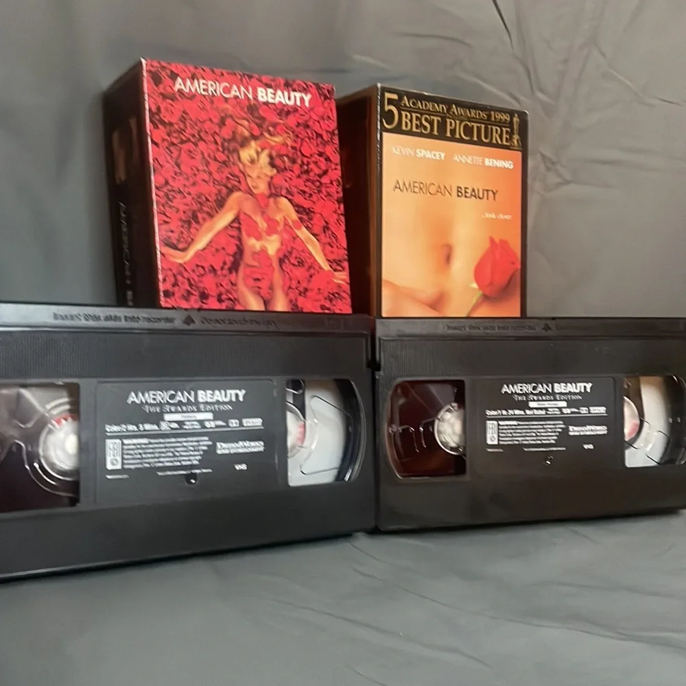 American Beauty With Bonus Footage 2 VHS Tape Set